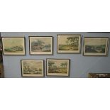 Collection of 6 hunting prints