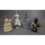 4 ceramic figures to include Renaissance