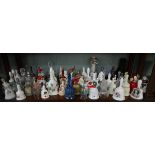 Collection of glass & porcelain bell's