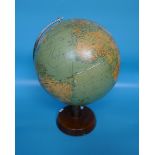 Large vintage globe - Approx height: 47cm