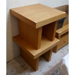 Pair of oak coffee tables