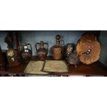 Collectibles to include clock, tapestry’s and decanters etc