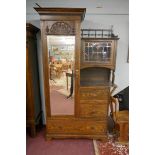 Fine Arts & Crafts Liberty-style cabinet by Elliston & Cavell of Oxford - Size approx: W: 120cm D: