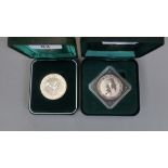 2 silver proof 1 ounce coins - Kookaburra