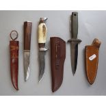 Three sheath knives