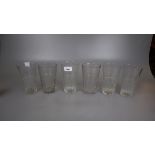 6 pint glasses some stamped GR