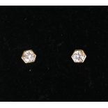 Pair of gold stud earrings