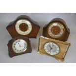 Collection of four Smiths clocks - 3 mechanical and one quartz