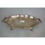 Antique silver plated meat dish