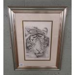 Signed L/E print of Tiger by Paul Thompson