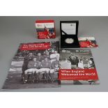 50th anniversary 1966 Fifa World Cup (2016) Alderley £5 silver proof coin with ephemera