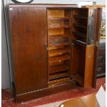 Gentleman’s compactum - Approx size W: 126cm D: 54cm H: 175cm