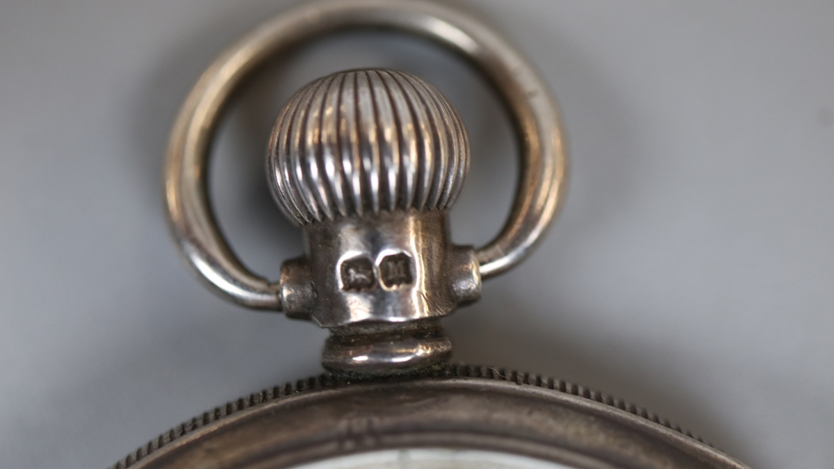 Hallmarked silver pocket watch - Image 3 of 4