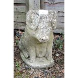 Stone pig - Charlotte's pig - Approx height: 46cm