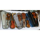 Collection of violins A/F