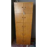 Vintage school lockers - Approx size W: 65cm D: 52cm H: 181cm