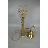 Brass bell together with brass shell lamp