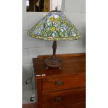 Tiffany style lamp - Approx height: 69cm