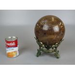 Large Grand Tour marble sphere - Approx height: 22.5cm