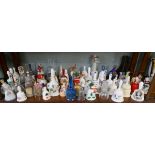 Collection of glass & porcelain bell's