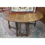 Antique oak gateleg table