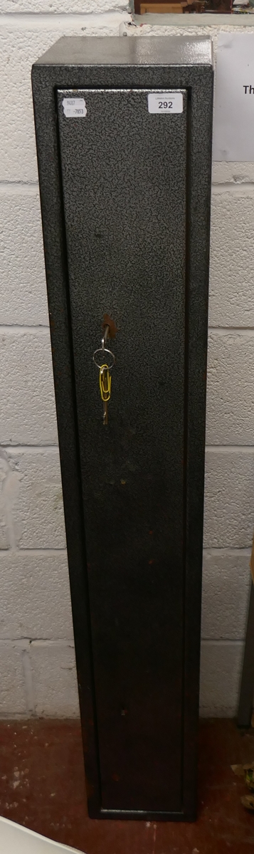 Gun safe with key (holds about three rifles)