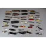 Collection of vintage penknives