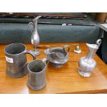 Collection of pewter etc