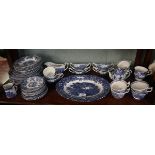 Collection of blue & white china to include Heritage Mint