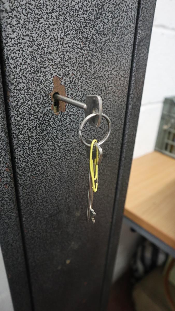 Gun safe with key (holds about three rifles) - Image 2 of 3