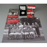 50th anniversary 1966 Fifa World Cup (2016) Alderney £5 silver proof coin with ephemera
