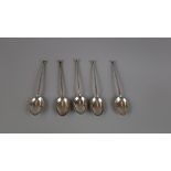 Set of six Mappin & Webb hallmarked silver teaspoons