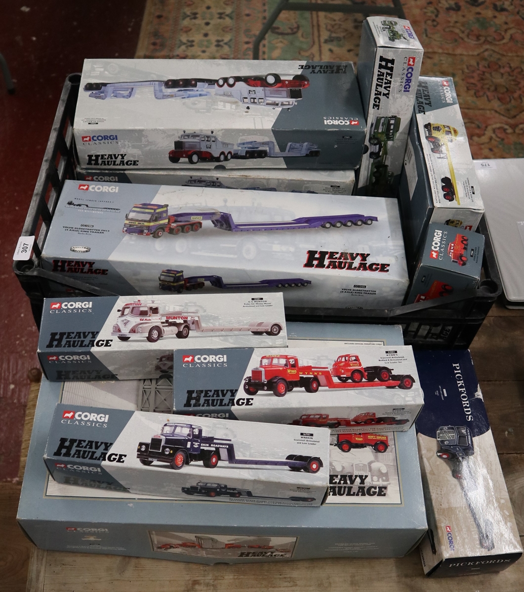 Collection of boxed Corgi Classics Heavy Haulage die cast vehicles