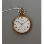 18ct gold pocket watch - S Smith and Sons London 91-441