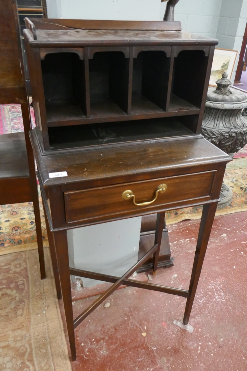 Small mahogany stationary stand