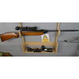 .22 Air rifle and Rhino scope together with Simmons rifle scope