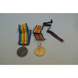 WWI medals and ribbons