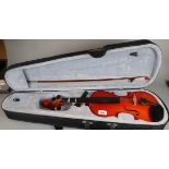 Violin in case