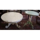 Two shabby chic tables