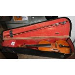 Vintage violin in original case