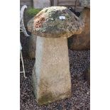Antique staddle stone - Approx H: 100cm