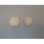 2 silver hammered coins