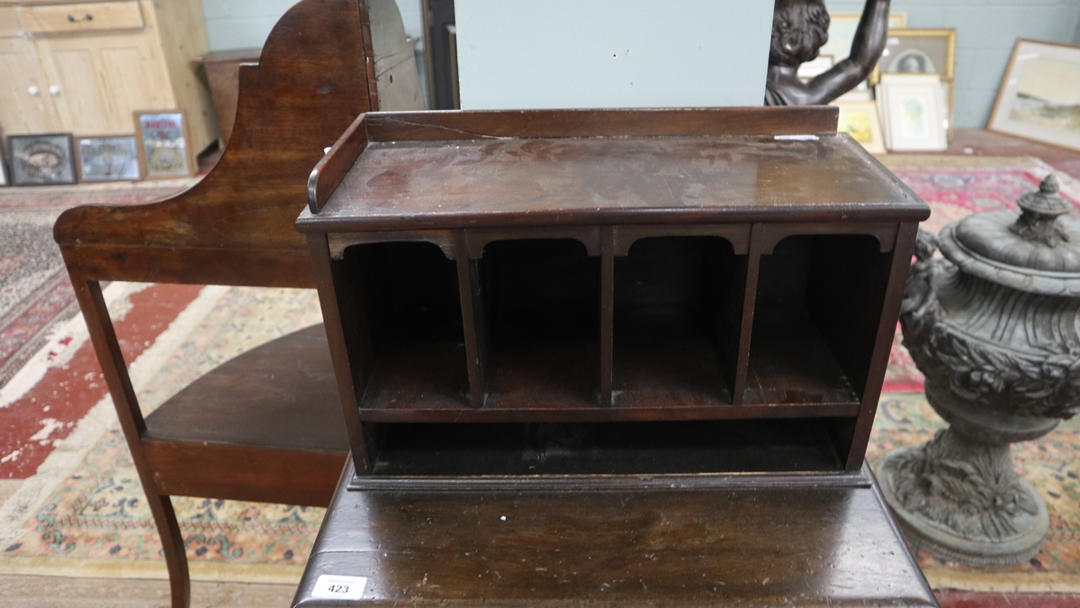 Small mahogany stationary stand - Bild 2 aus 5