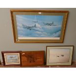 Collection of military aircraft prints