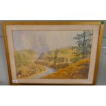 Yumman 1922 watercolour by A G Smith - Approx IS: 51cm x 34cm