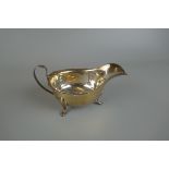 Hallmarked silver sauce boat - Approx 99g