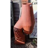 Unusual & large terracotta chimney cowling - Approx height 106cm