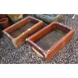 Pair of stone troughs