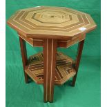 2 tier octagon occasional table