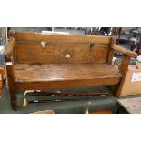 Early elm child's bench - Approx. length 120cm